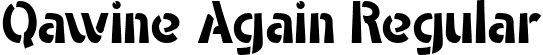 Qawine Again Regular font - QawineAgainRegular-ow49A.ttf