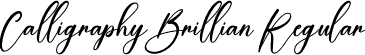 Calligraphy Brillian Regular font - Calligraphy Brilliant.otf