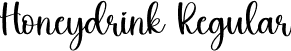 Honeydrink Regular font - Honeydrink.otf