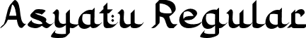 Asyatu Regular font - Asyatupersonaluse.otf