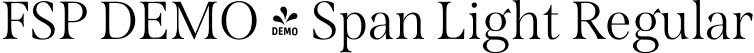 FSP DEMO - Span Light Regular font - Fontspring-DEMO-span-light.otf