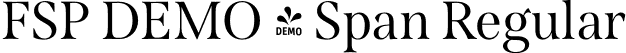 FSP DEMO - Span Regular font - Fontspring-DEMO-span-regular.otf