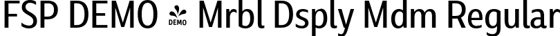 FSP DEMO - Mrbl Dsply Mdm Regular font - Fontspring-DEMO-marbledisplay-medium.otf