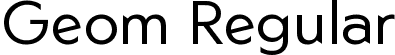 Geom Regular font - Geom-Variable.ttf