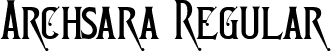 Archsara Regular font - Archsara Demo.otf