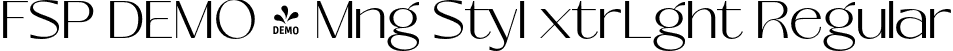 FSP DEMO - Mng Styl xtrLght Regular font - Fontspring-DEMO-mangostyle-extralight.otf