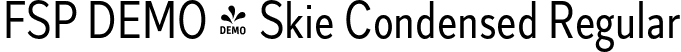 FSP DEMO - Skie Condensed Regular font - Fontspring-DEMO-skiecondensed-regular.otf