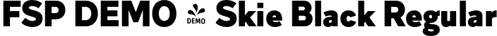 FSP DEMO - Skie Black Regular font - Fontspring-DEMO-skie-black.otf