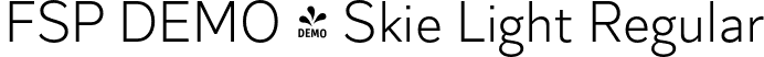 FSP DEMO - Skie Light Regular font - Fontspring-DEMO-skie-light.otf