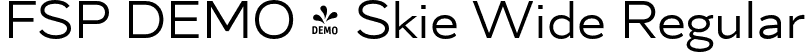 FSP DEMO - Skie Wide Regular font - Fontspring-DEMO-skiewide-regular.otf