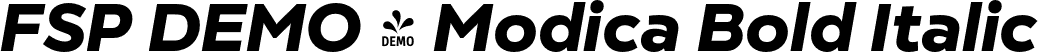 FSP DEMO - Modica Bold Italic font - Fontspring-DEMO-modica-bolditalic.otf