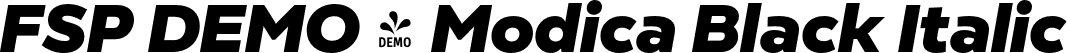 FSP DEMO - Modica Black Italic font - Fontspring-DEMO-modica-blackitalic.otf
