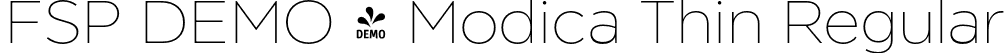 FSP DEMO - Modica Thin Regular font - Fontspring-DEMO-modica-thin.otf