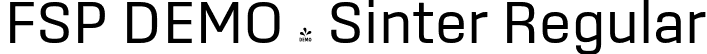 FSP DEMO - Sinter Regular font - Fontspring-DEMO-sinter-regular-1.otf