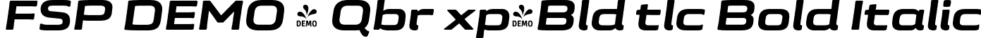 FSP DEMO - Qbr xp-Bld tlc Bold Italic font - Fontspring-DEMO-quebraexpa-bolditalic.otf