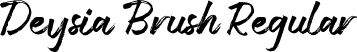 Deysia Brush Regular font - deysia-brush.ttf