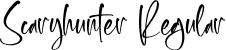 Scaryhunter Regular font - Scaryhunter.otf