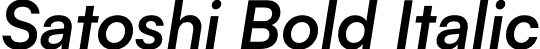 Satoshi Bold Italic font - Satoshi-BoldItalic.otf