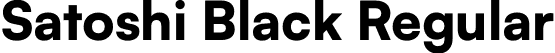 Satoshi Black Regular font - Satoshi-Black.otf