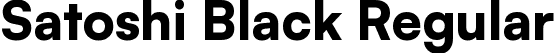 Satoshi Black Regular font - Satoshi-Black.ttf