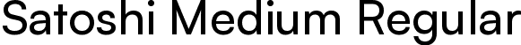 Satoshi Medium Regular font - Satoshi-Medium.ttf