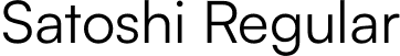 Satoshi Regular font - Satoshi-Regular.otf