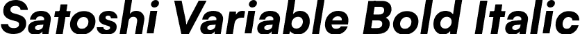 Satoshi Variable Bold Italic font - Satoshi-VariableItalic.ttf