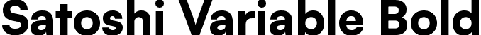 Satoshi Variable Bold font - Satoshi-Variable.ttf