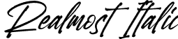 Realmost Italic font - Realmost Italic.ttf