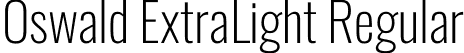 Oswald ExtraLight Regular font - Oswald-ExtraLight.otf