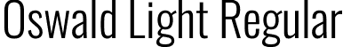 Oswald Light Regular font - Oswald-Light.otf