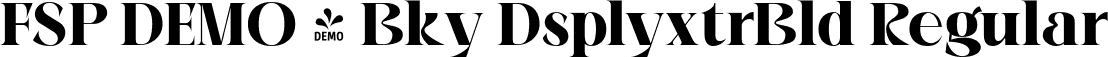 FSP DEMO - Bky DsplyxtrBld Regular font - Fontspring-DEMO-beokay-displayextrabold.ttf