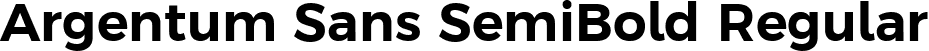 Argentum Sans SemiBold Regular font - ArgentumSans-SemiBold.ttf