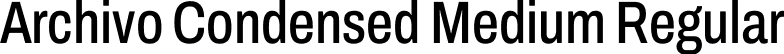 Archivo Condensed Medium Regular font - Archivo_Condensed-Medium.ttf