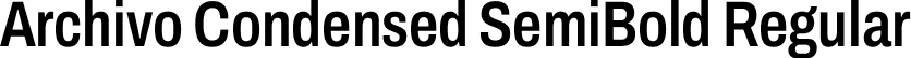 Archivo Condensed SemiBold Regular font - Archivo_Condensed-SemiBold.ttf