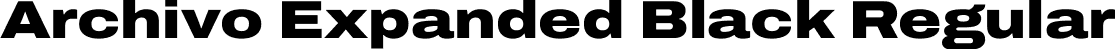 Archivo Expanded Black Regular font - Archivo_Expanded-Black.ttf
