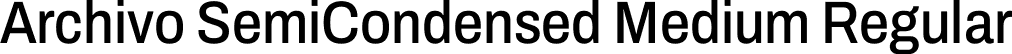 Archivo SemiCondensed Medium Regular font - Archivo_SemiCondensed-Medium.ttf