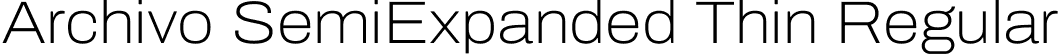 Archivo SemiExpanded Thin Regular font - Archivo_SemiExpanded-Thin.ttf