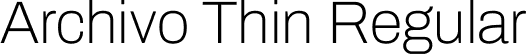 Archivo Thin Regular font - Archivo-Thin.ttf