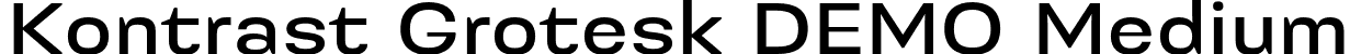 Kontrast Grotesk DEMO Medium font - KontrastGroteskDEMO-Medium.otf