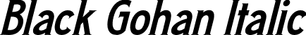 Black Gohan Italic font - Black-Gohan-Italic.otf