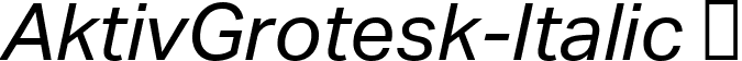 AktivGrotesk-Italic  font - AktivGrotesk-Italic.ttf