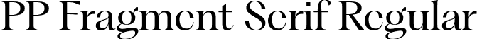 PP Fragment Serif Regular font - PPFragment-SerifRegular.otf