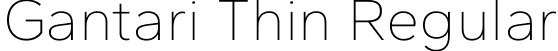 Gantari Thin Regular font - Gantari-Thin.otf