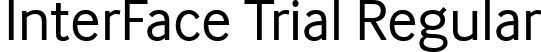 InterFace Trial Regular font - InterFace_Trial_Rg.ttf