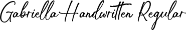 Gabriella Handwritten Regular font - gabriellahandwritten-zv7yk.ttf