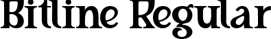 Bitline Regular font - bitlineregular-axomx.ttf