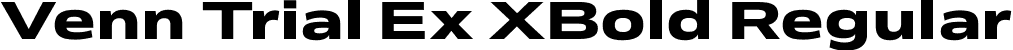 Venn Trial Ex XBold Regular font - VennEx_Trial_XBd.ttf