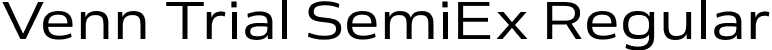 Venn Trial SemiEx Regular font - VennSemiEx_Trial_Rg.ttf