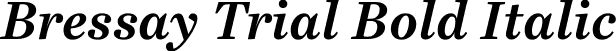 Bressay Trial Bold Italic font - Bressay_Trial_BdIt.ttf